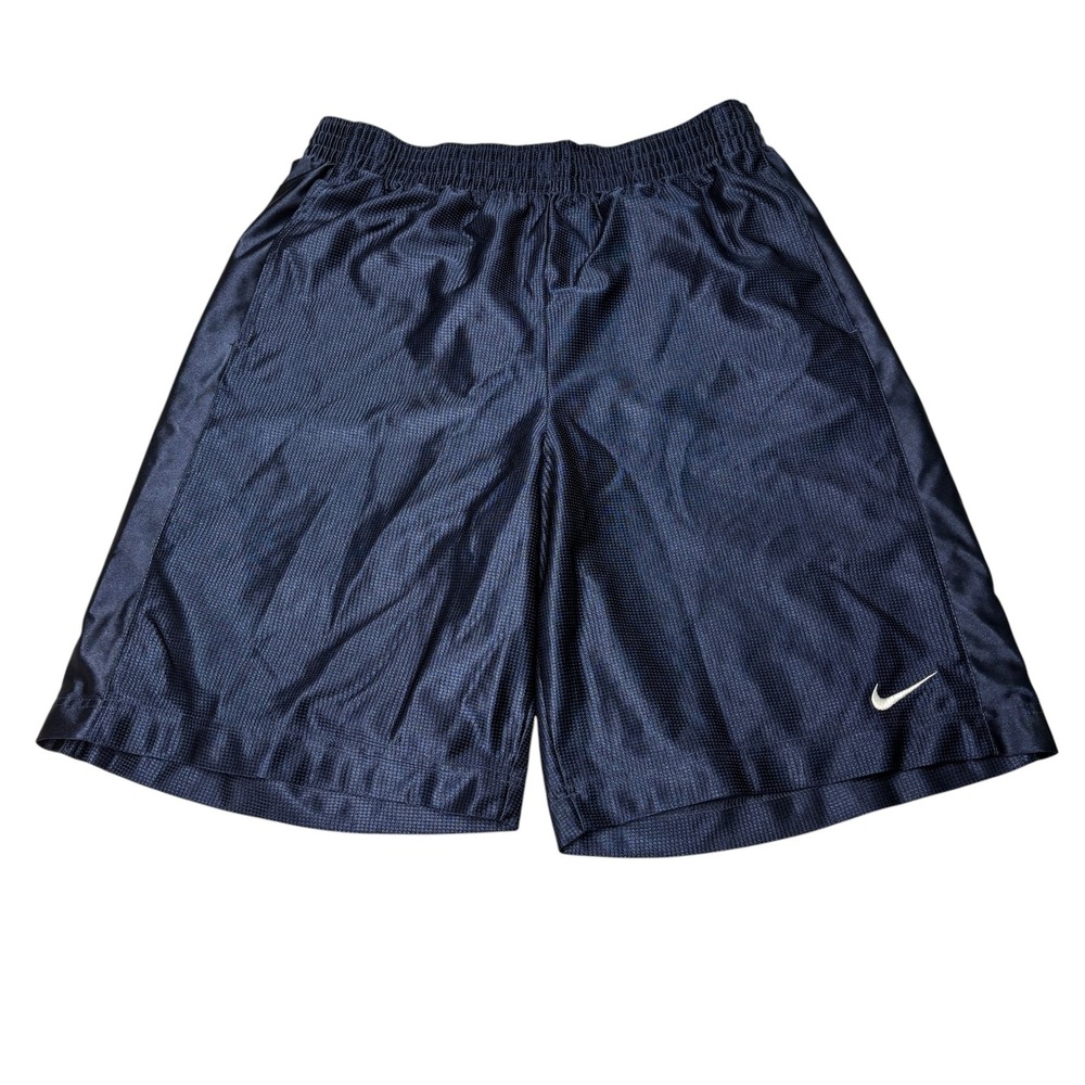 Nike Basketball Dazzle Shorts‎ Mens L W31 L10 Navy Blue Mesh Athletic Gym